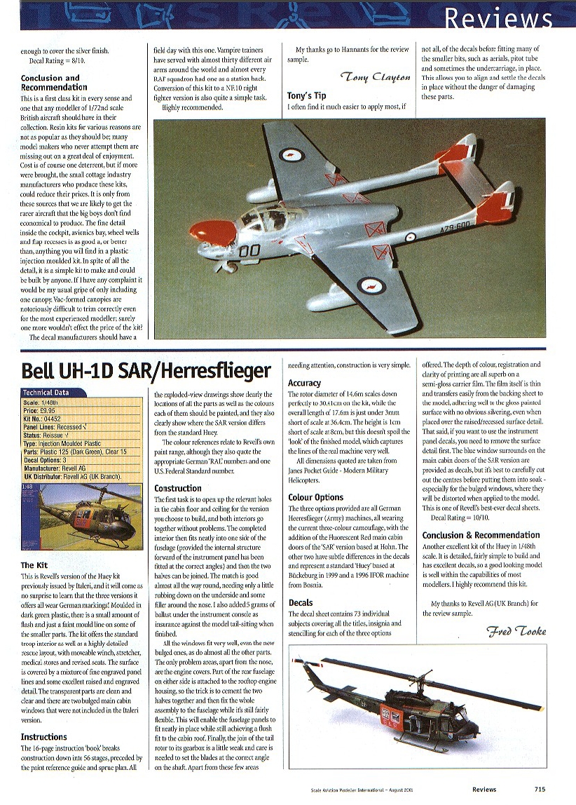 Scale Aviation Modeller International 2001-08